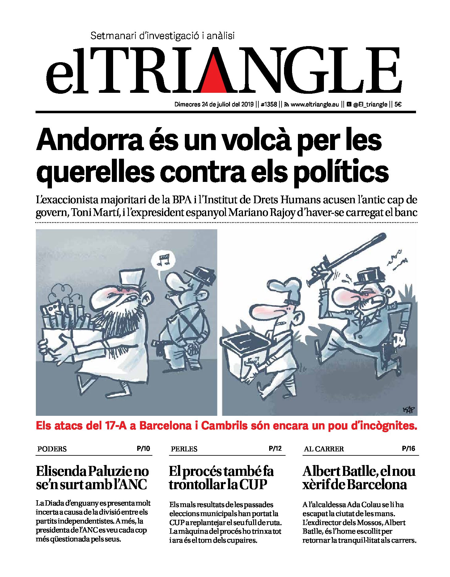 Andorra és un volcà per les querelles contra els polítics