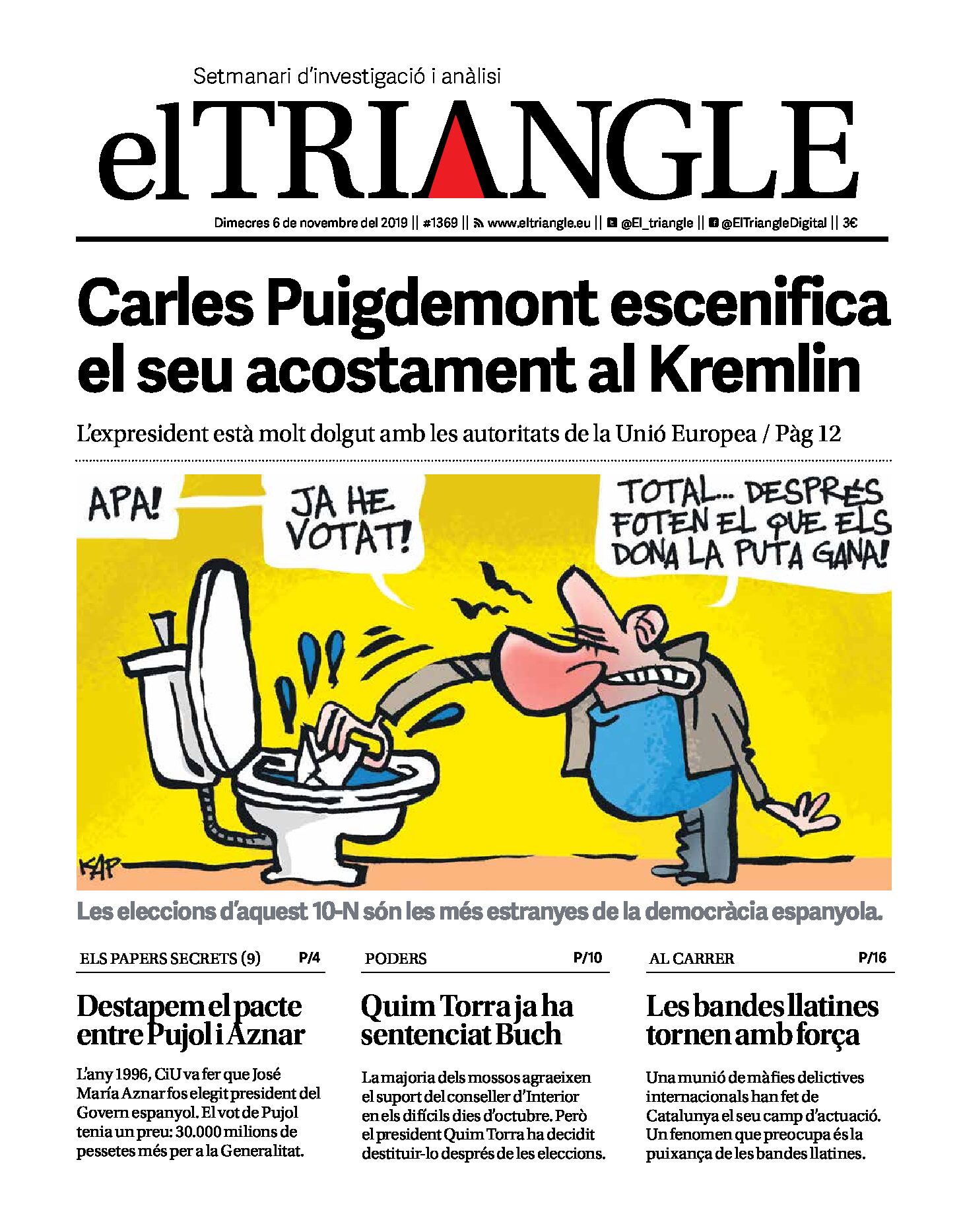 Carles Puigdemont escenifica el seu acostament al Kremlin