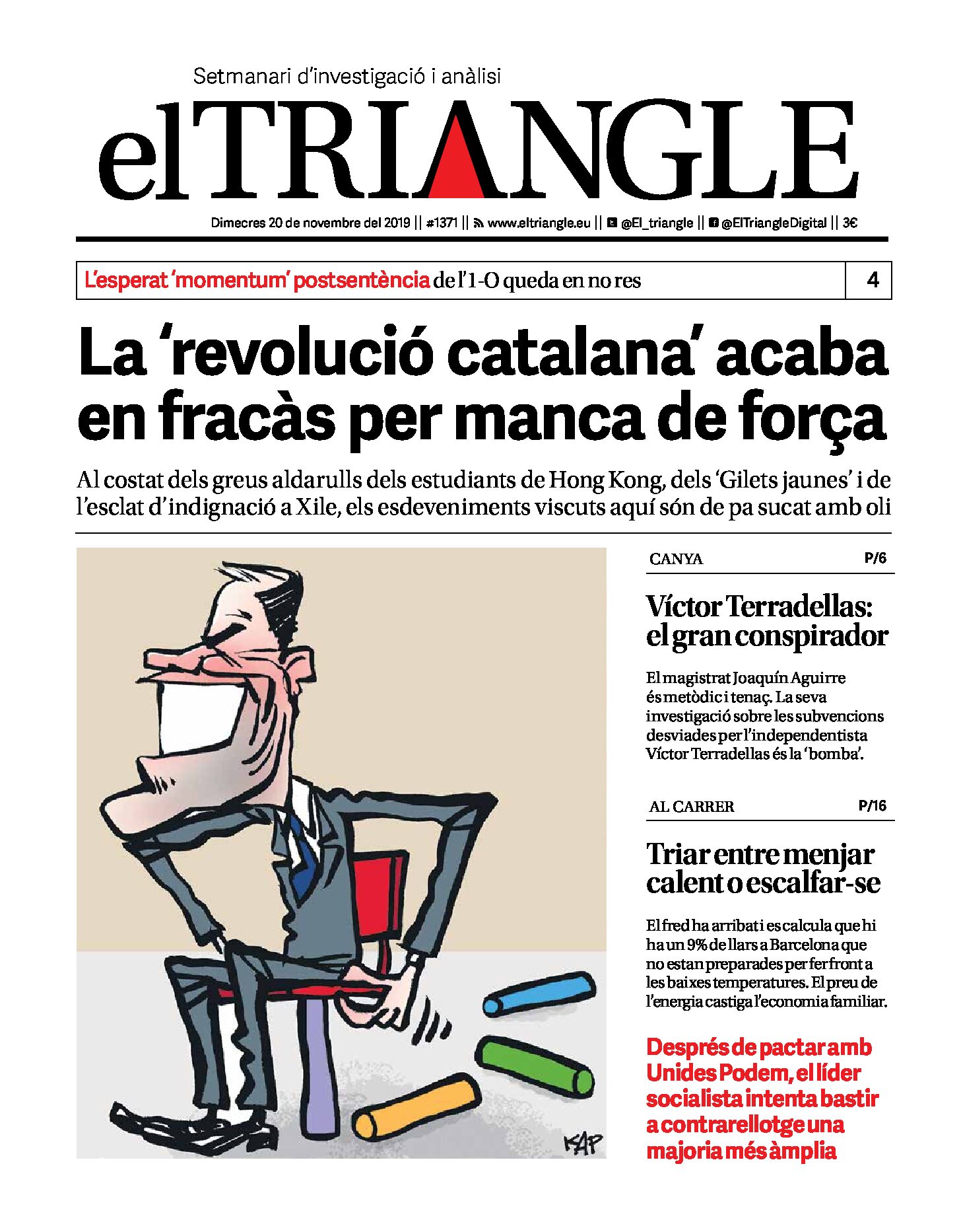 La 'revolució catalana' acaba en fracàs per manca de força