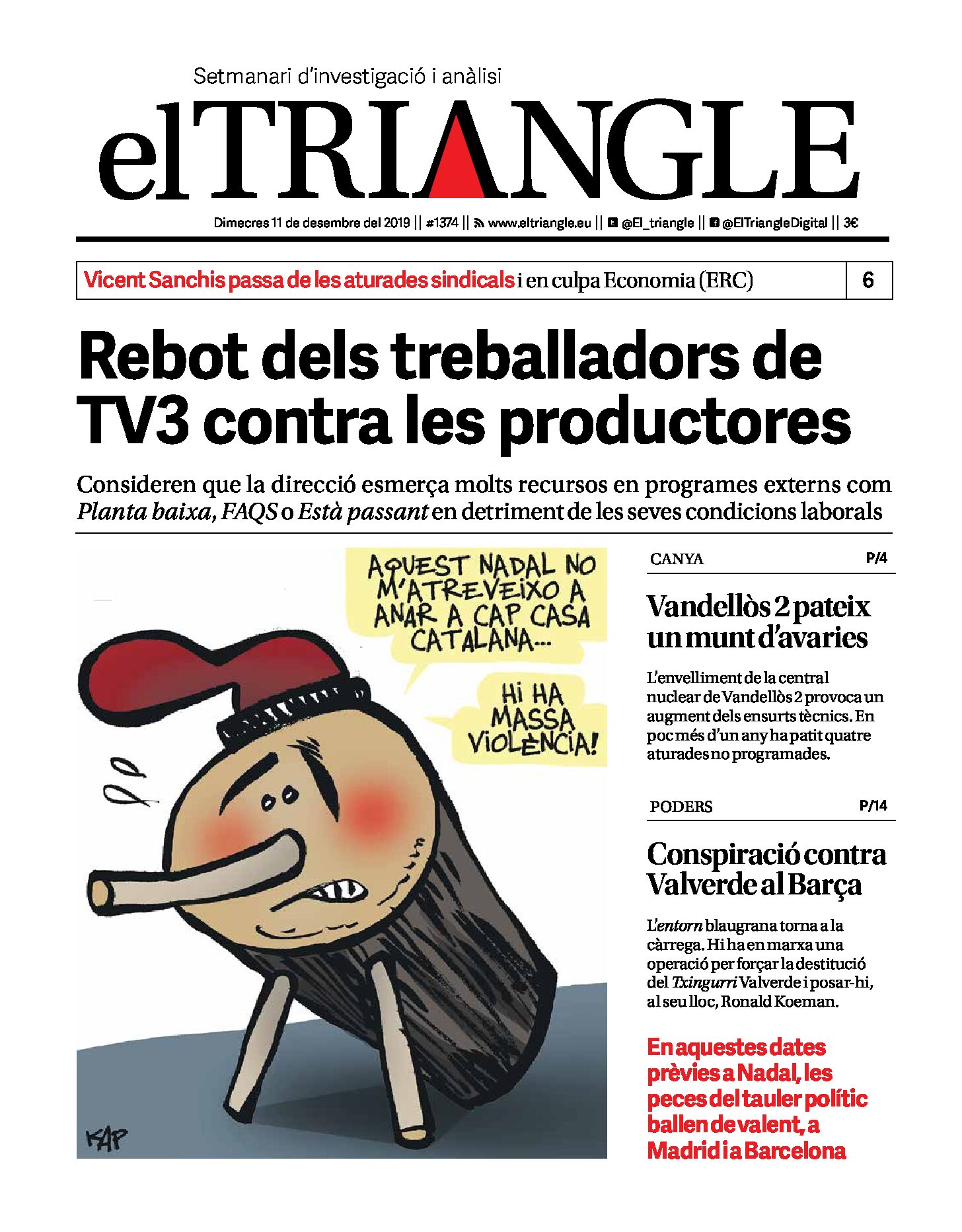 Rebot dels treballadors de TV3 contra els productors