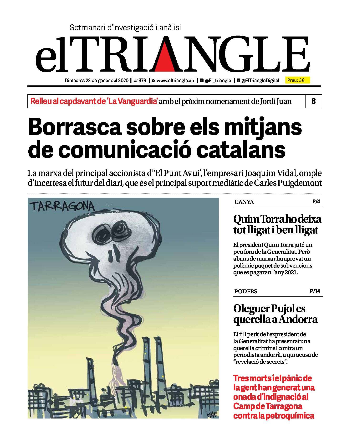 Borrasca sobre els mitjans de comunicació catalans