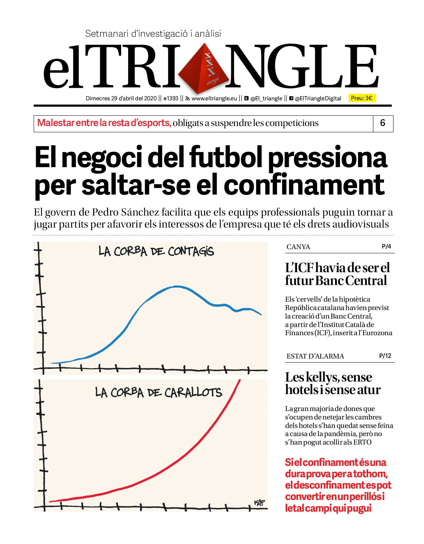 El negoci del futbol pressiona per saltar-se el confinament