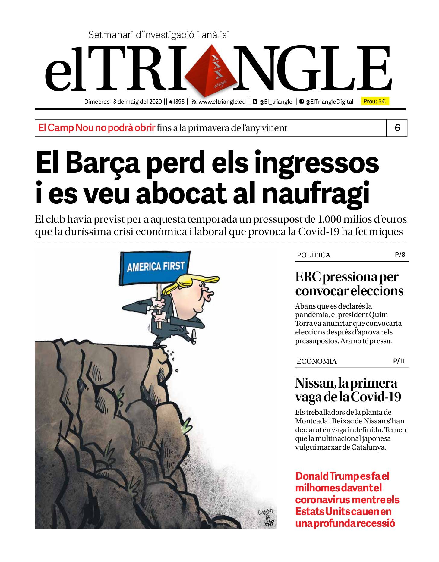 El Barça perd els ingressos i es veu abocat al naufragi