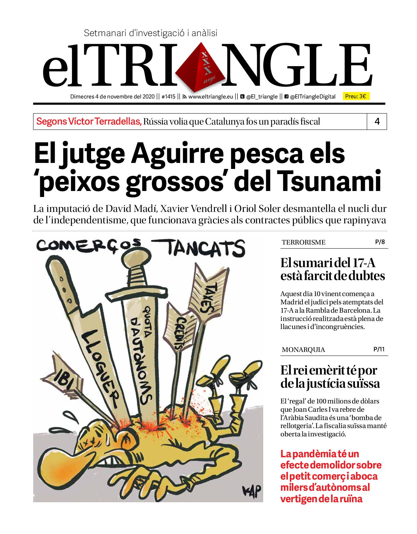 El jutge Aguirre pesca els peces grossos del Tsunami