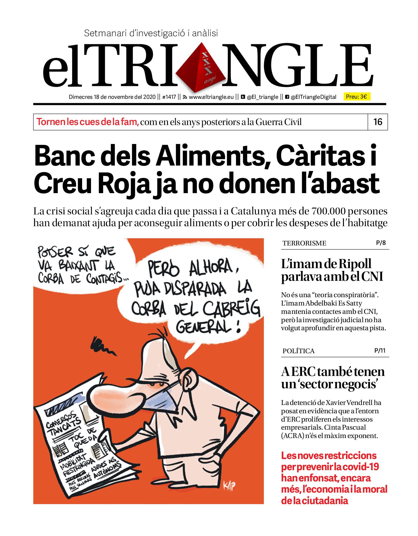 Banc dels Aliments, Càritas i Creu Roja ja no donen l'abast