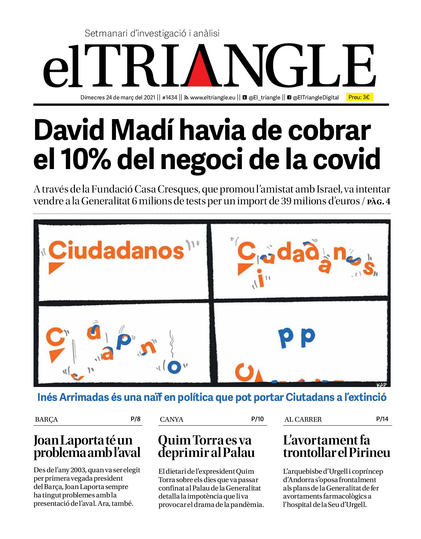 David Madí havia de cobrar el 10% del negoci de la covid