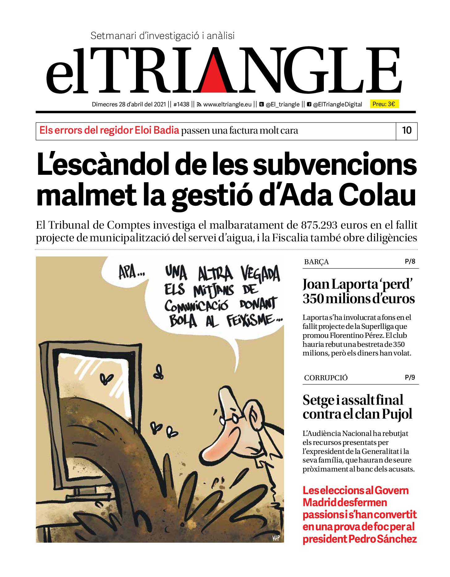 L'escàndol de les subvencions malmet la gestió d'Ada Colau