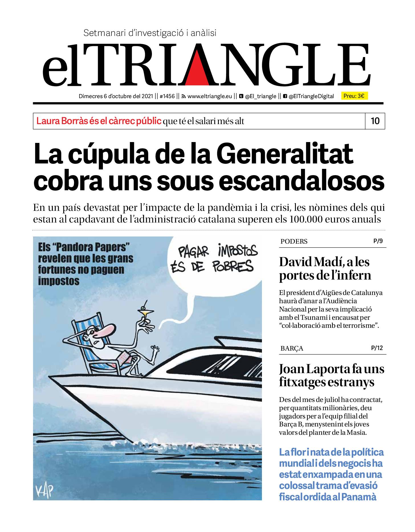 La cúpula de la Generalitat cobra uns sous escandalosos