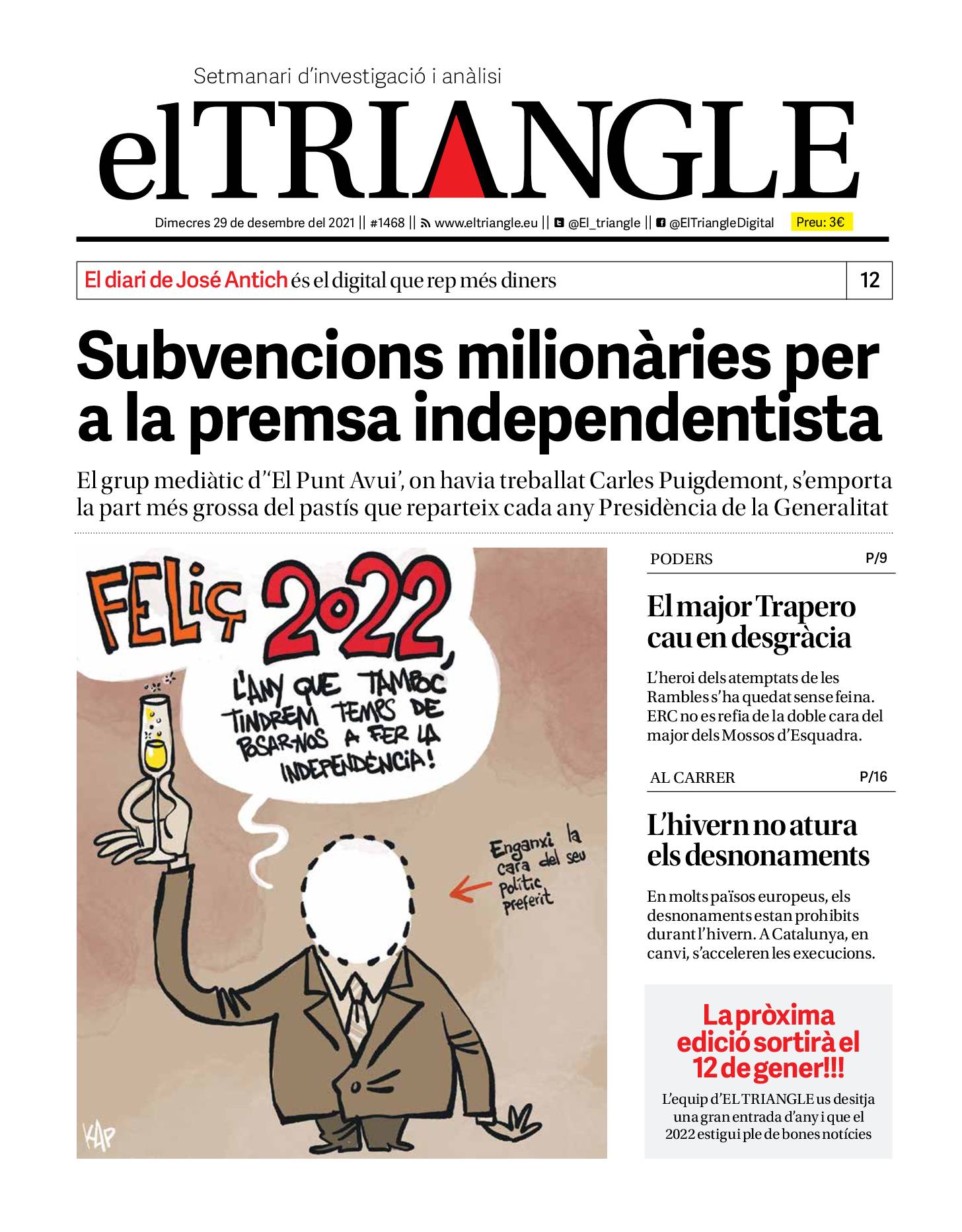 Subvencions milionàries per a la premsa independentista