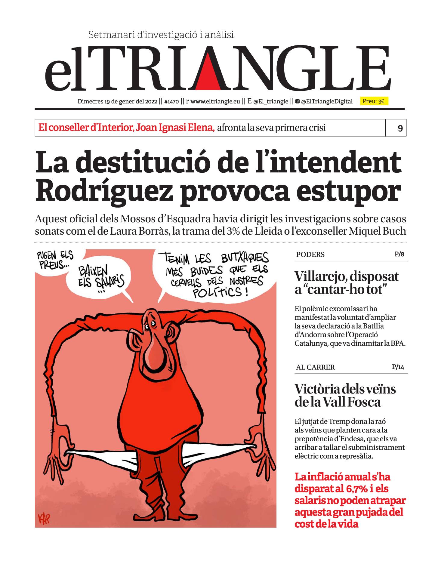 La destitució de l'intendent Rodríguez provoca estupor