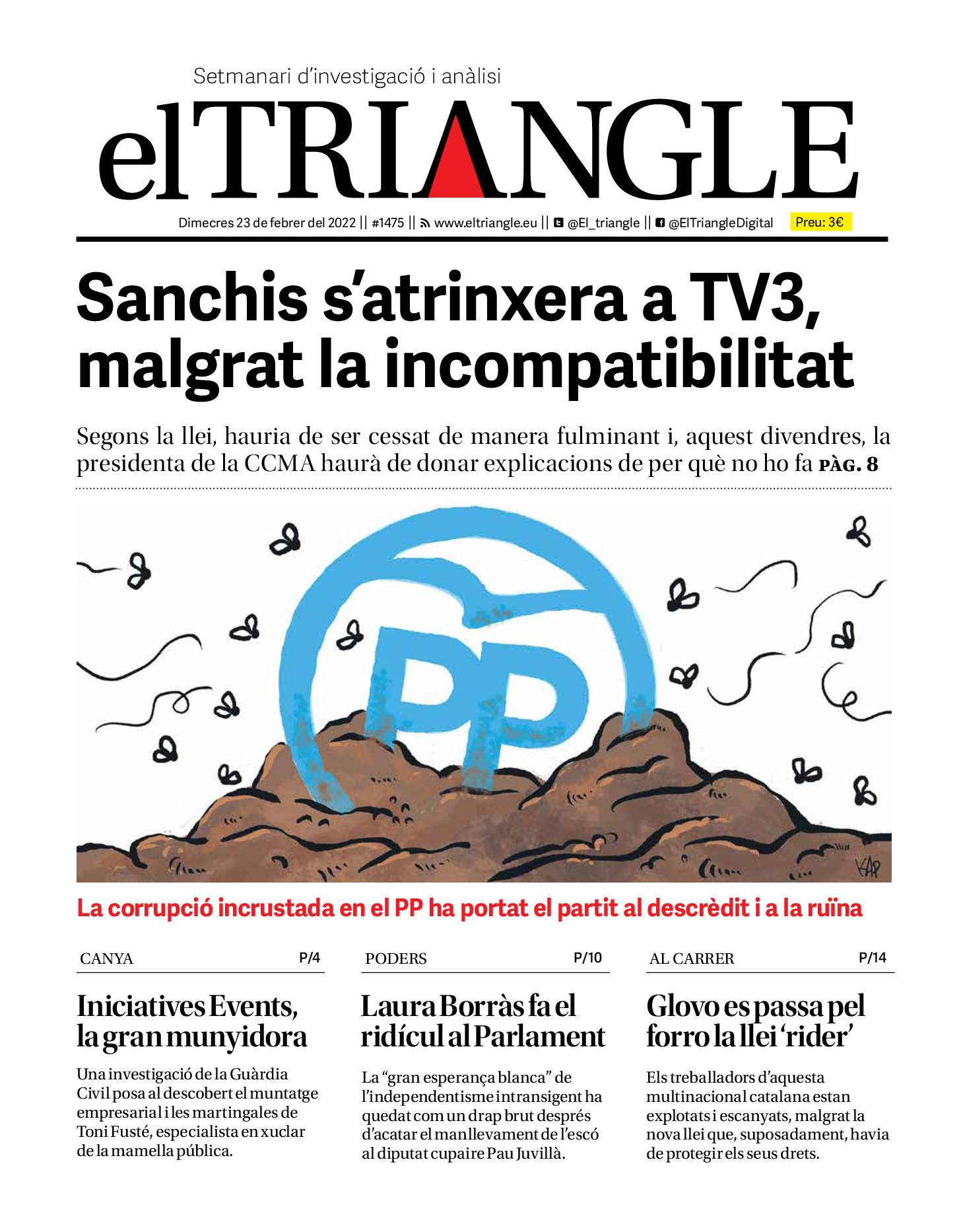 Sanchis s'atrinxera a TV3, malgrat la incompatibilitat