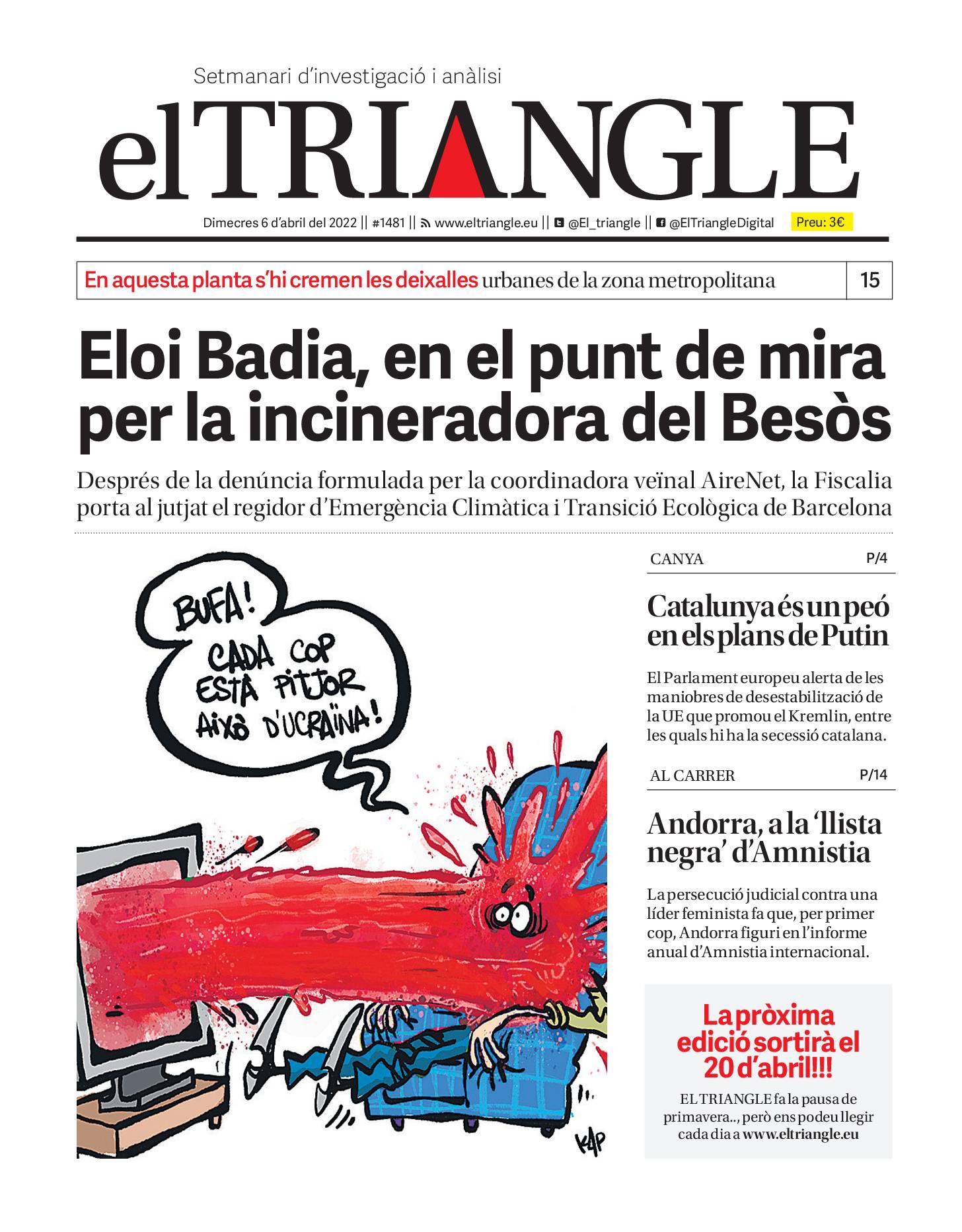 Eloi Badia, en el punt de mira per la incineradora del Besòs