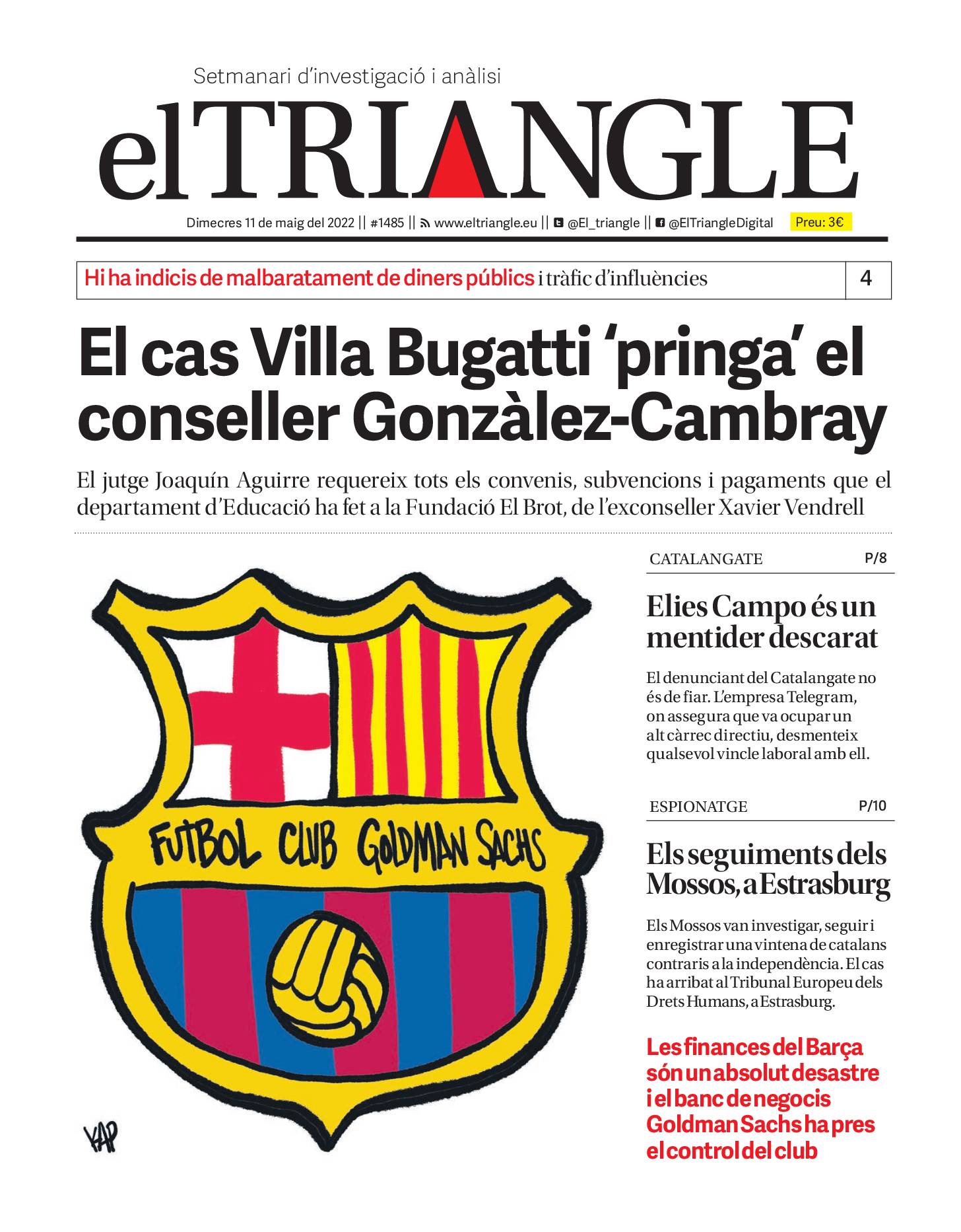 El cas Villa Bugatti 'pringa' el conseller Gonzàlez-Cambray