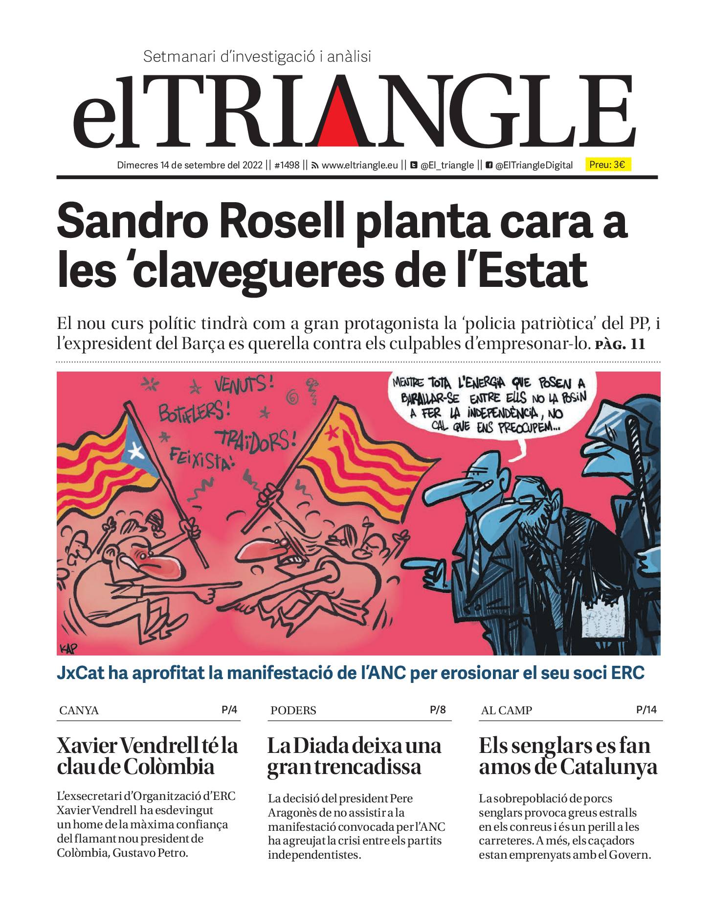 Sandro Rosell planta cara a les clavegueres de l'Estat