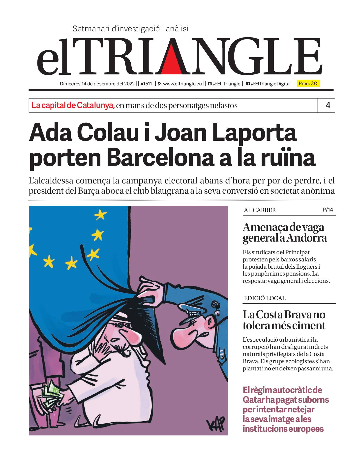 Ada Colau i Joan Laporta porten Barcelona a la ruïna