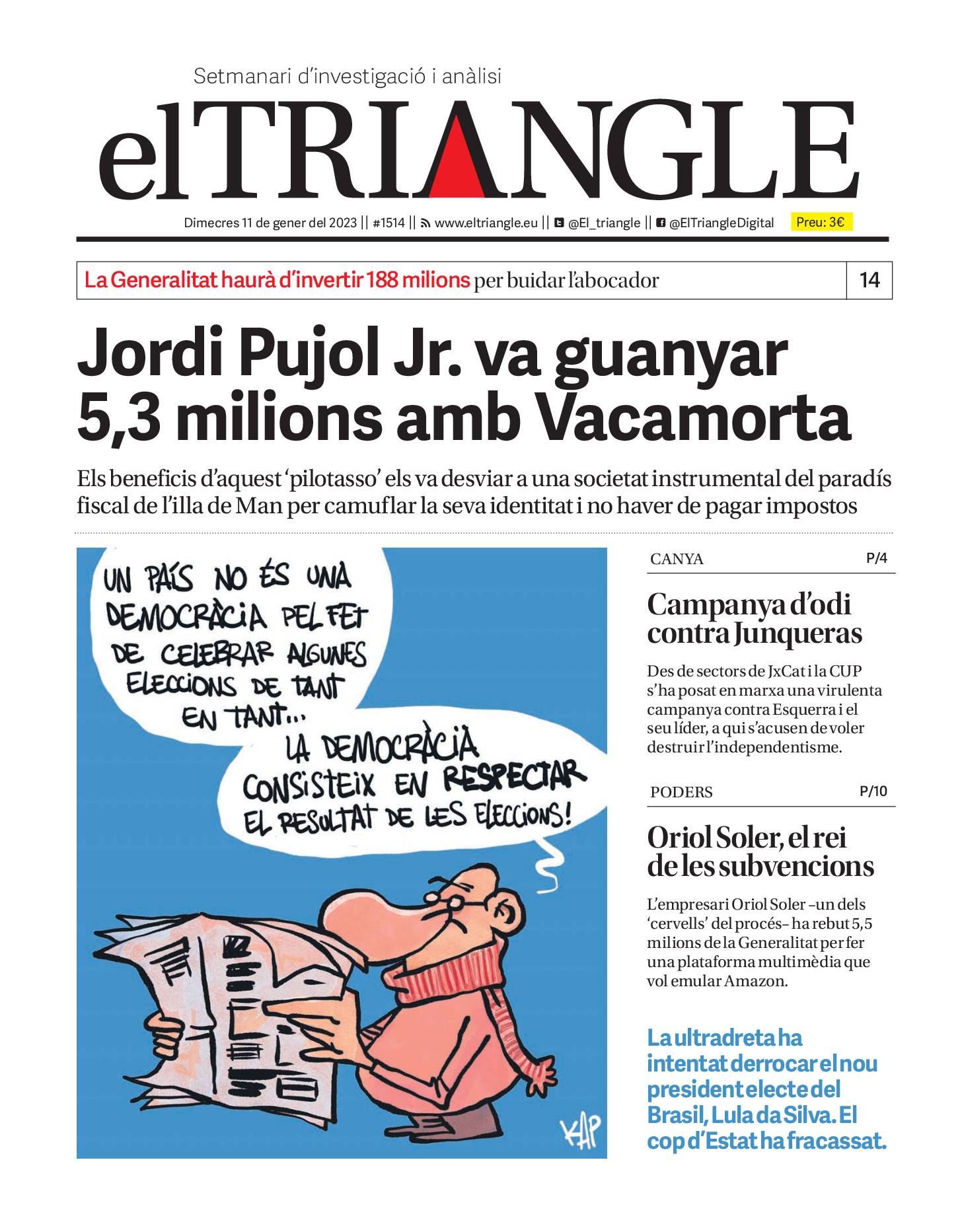 Jordi Pujol Jr. va guanyar 5,3 milions amb Vacamorta