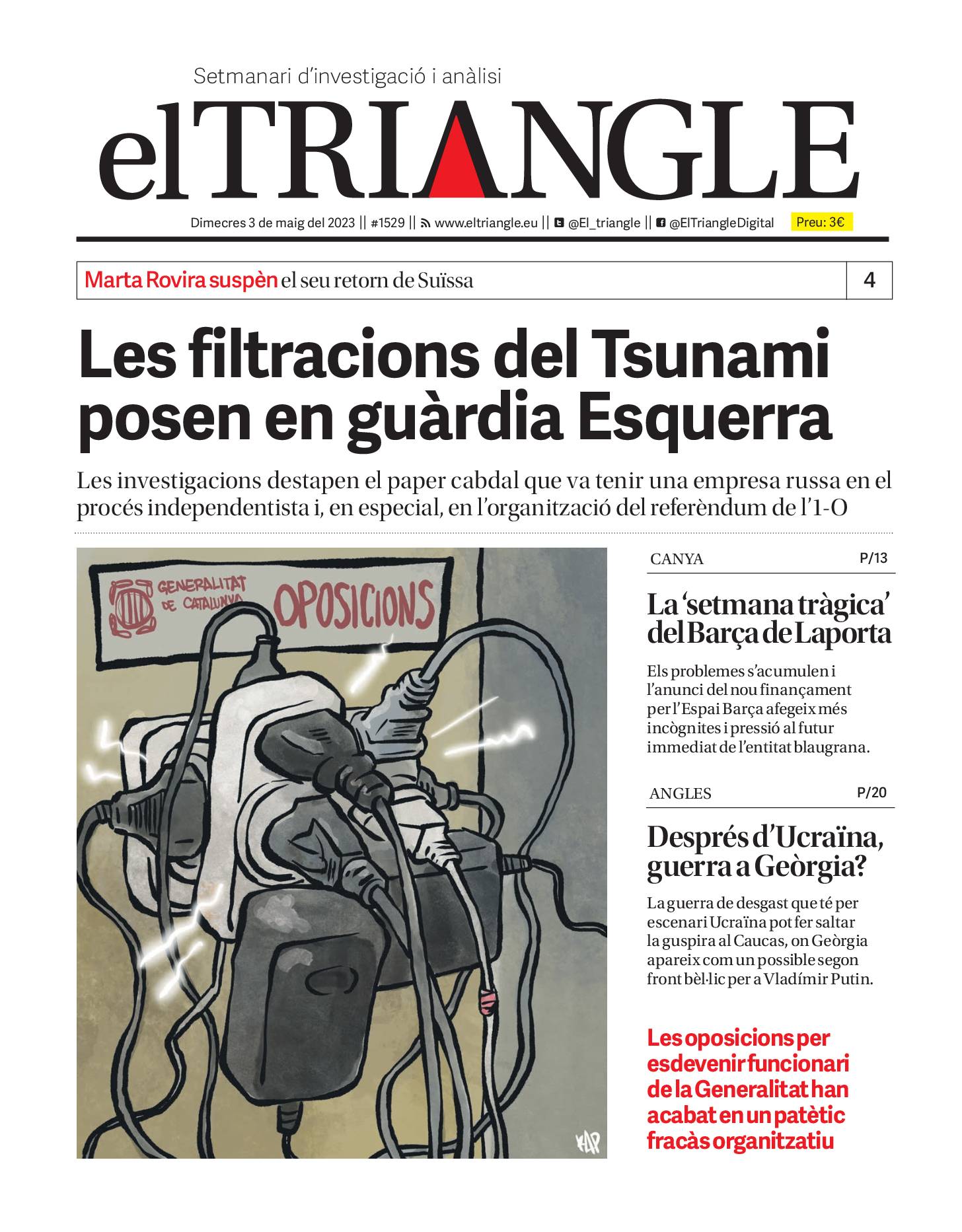 Les filtracions del Tsunami posen en guàrdia Esquerra