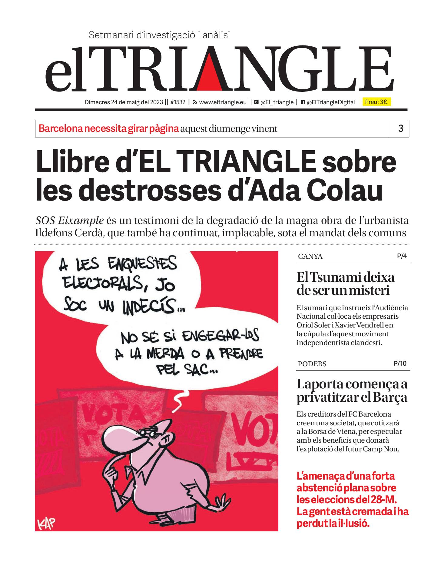 Llibre d'El TRIANGLE sobre les destrosses d'Ada Colau