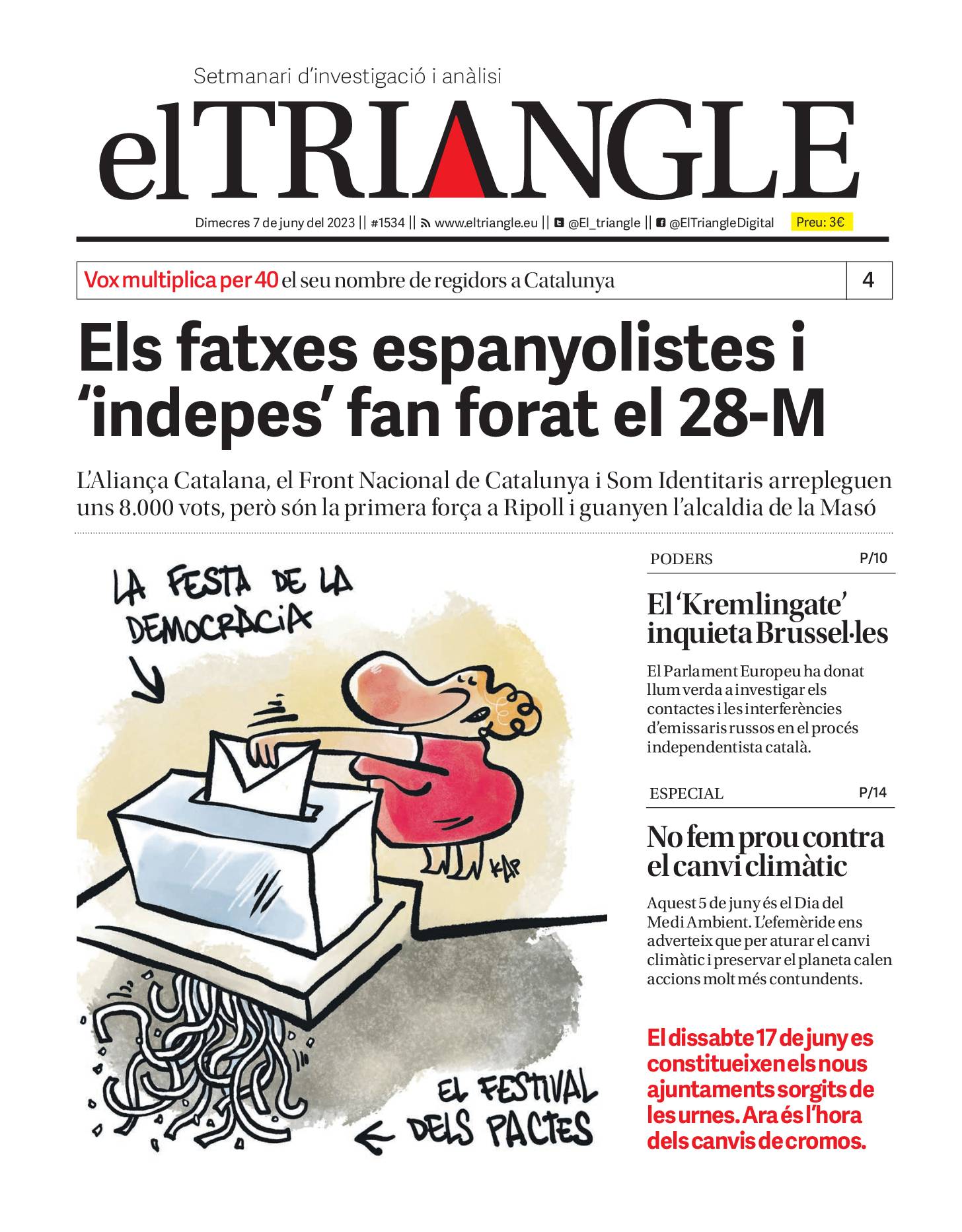 Els fatxes espanyolistes i 'indepes' fan forat el 28-M