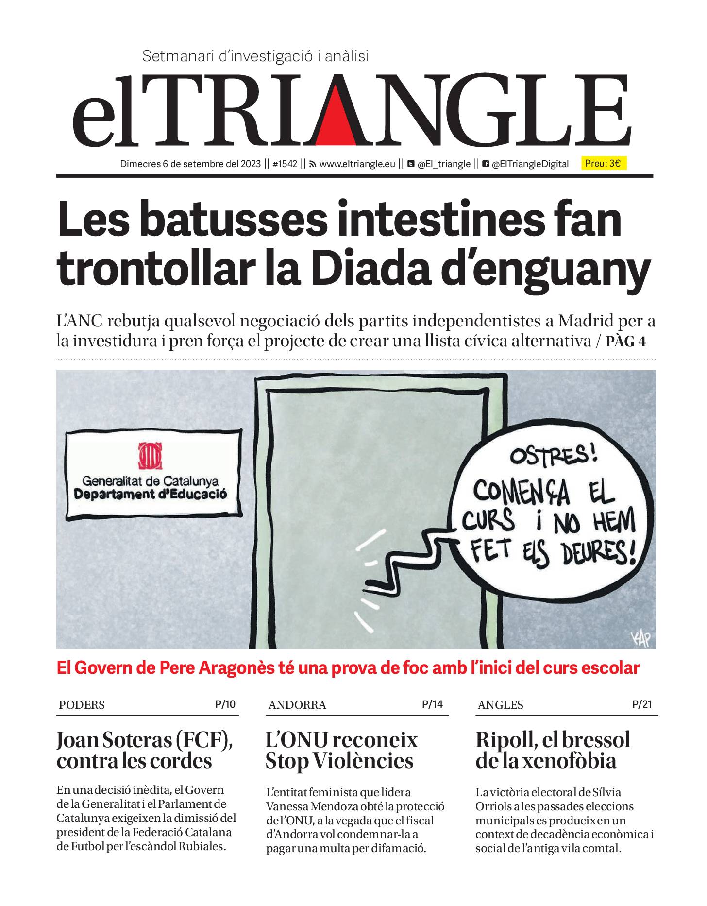 Les batusses intestines fan trontollar la Diada d'enguany