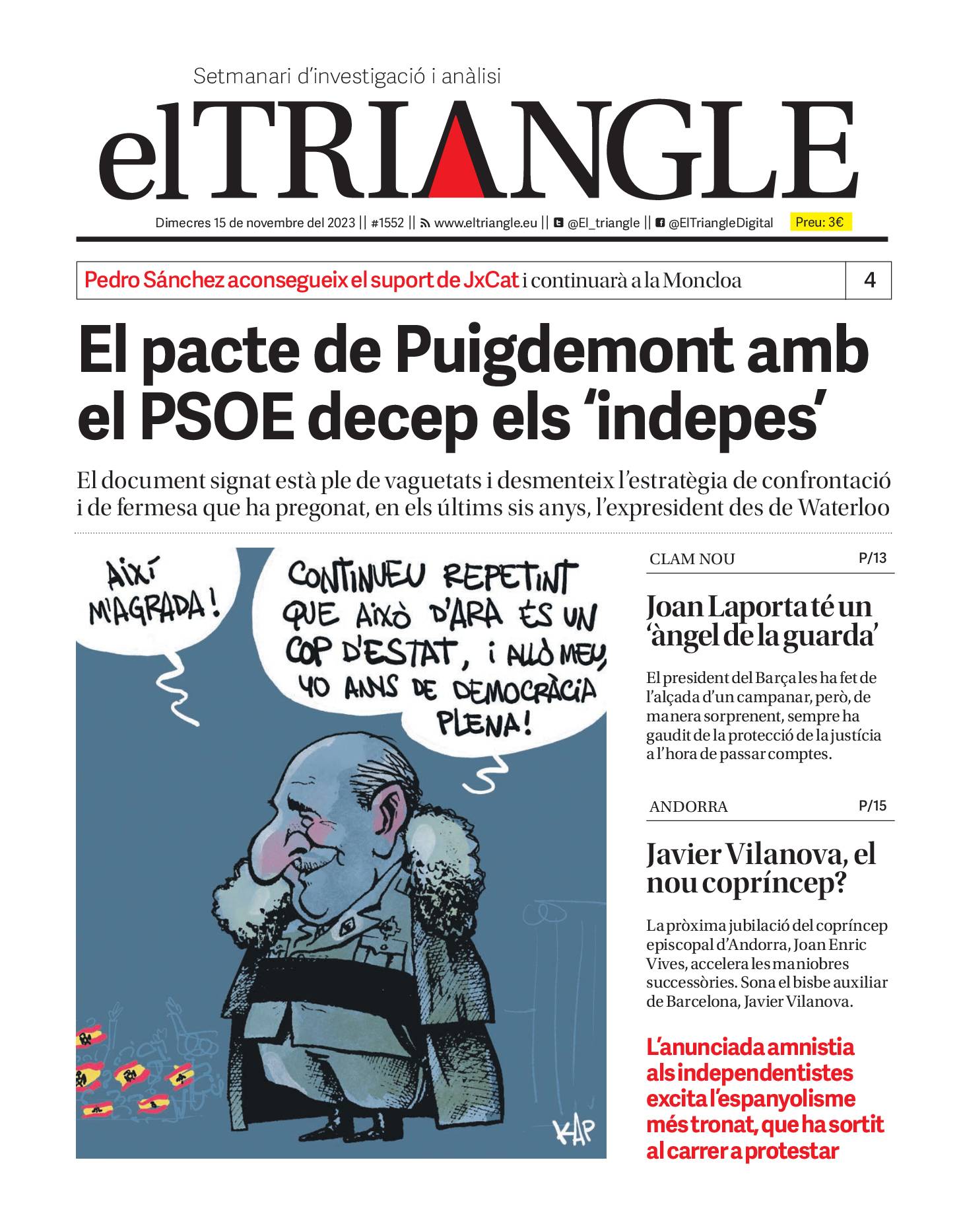 El pacte de Puigdemont amb el PSOE decep els 'indepes'