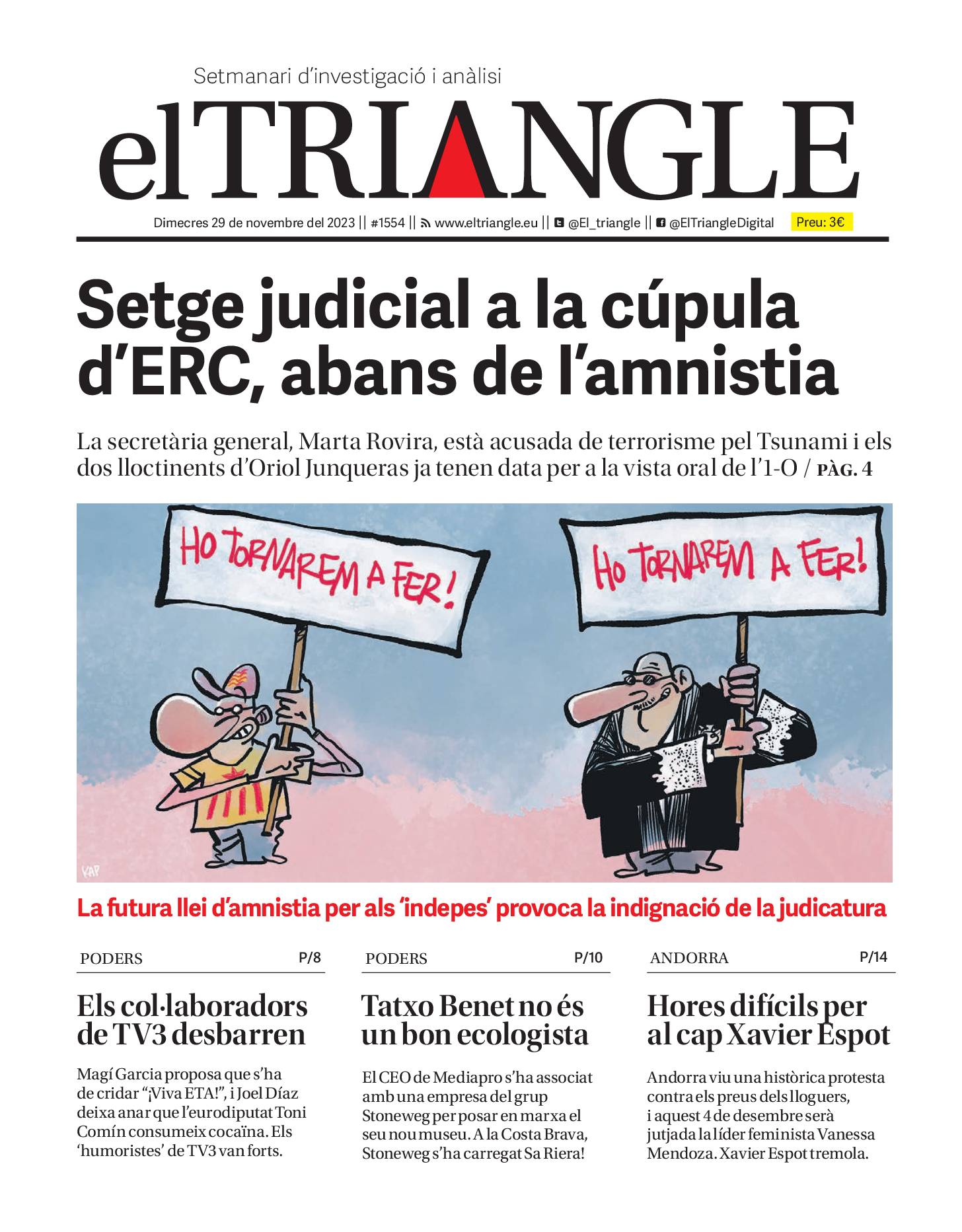 Setge judicial a la cúpula d'ERC abans de l'amnistia