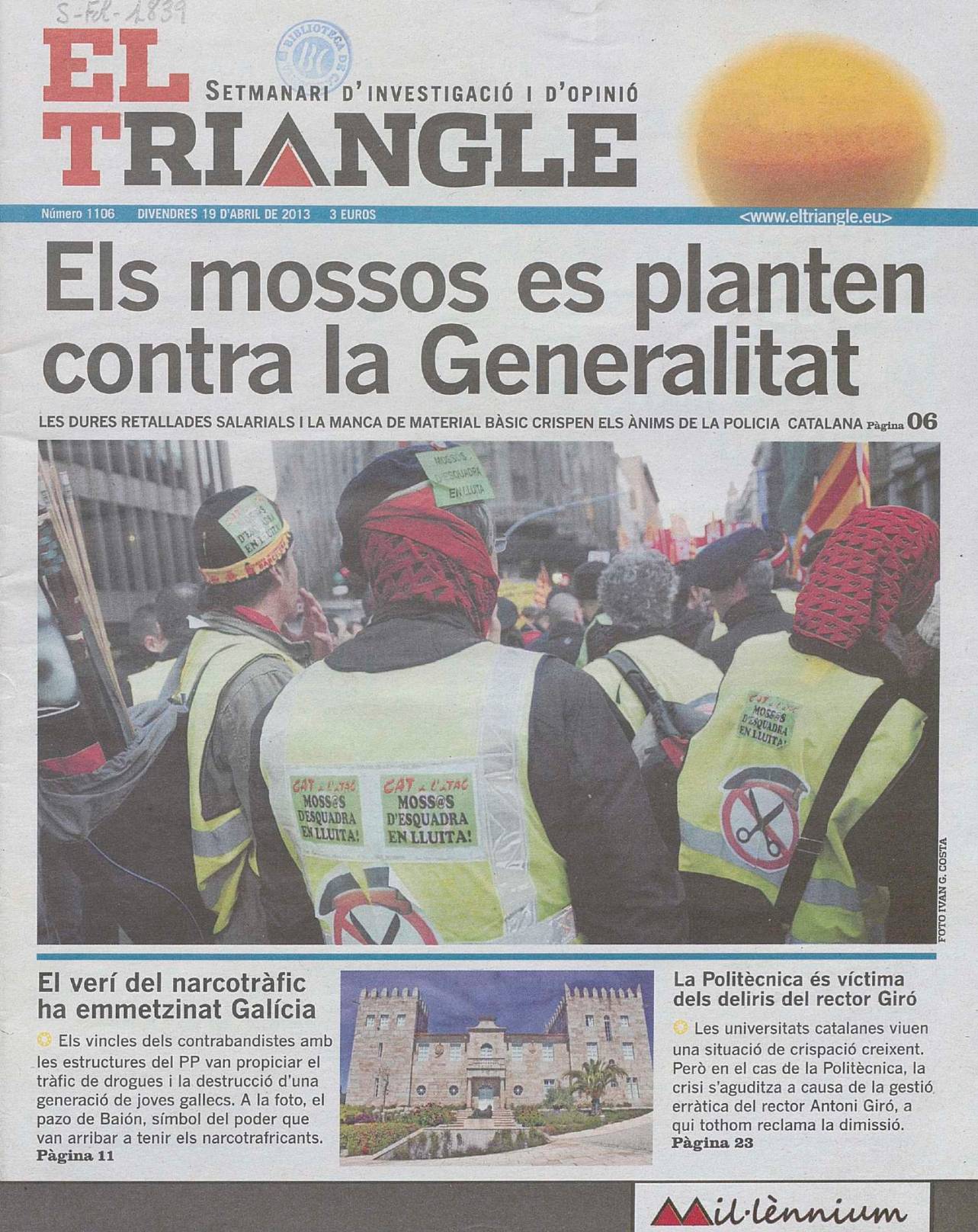 Els mossos es planten contra la Generalitat