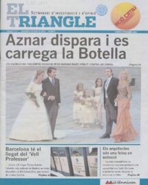 Aznar dispara i es carrega la Botella