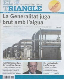 La Generalitat juga brut amb l’aigua