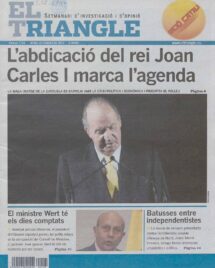 L’abdicació del rei Joan Carles I marca l’agenda