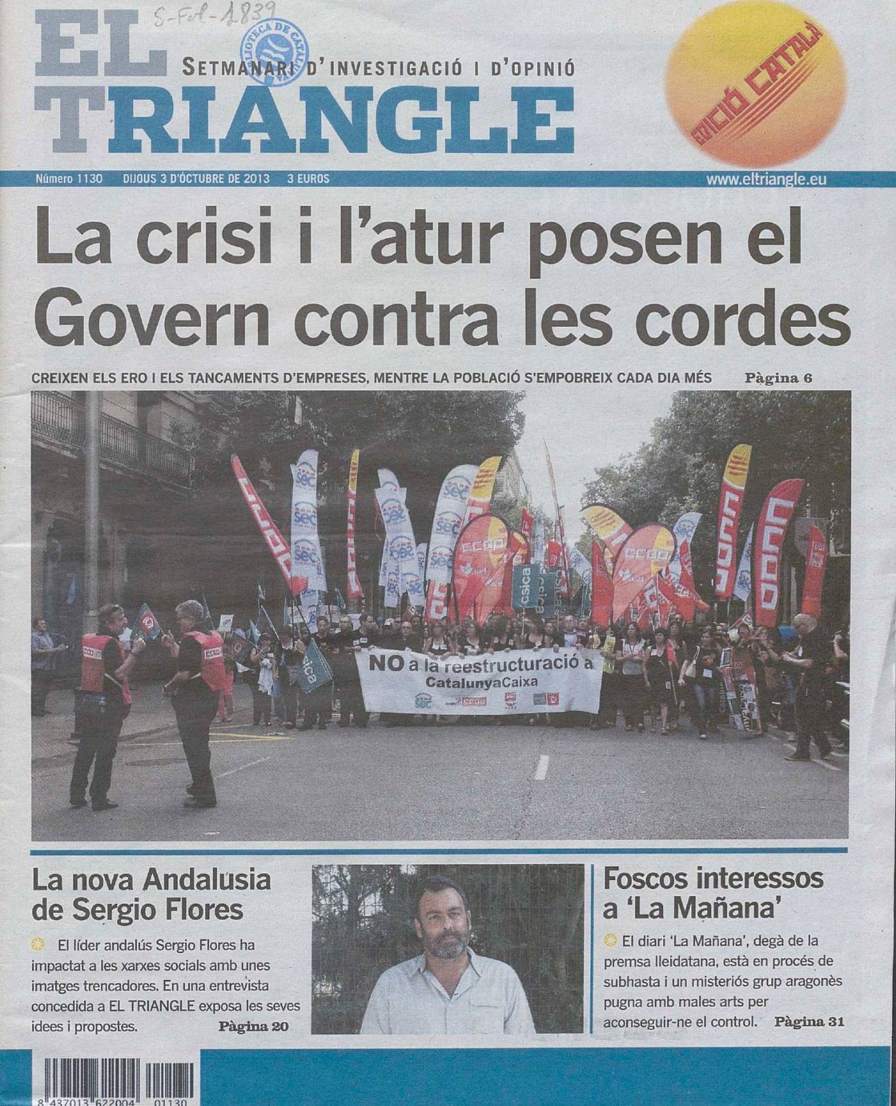 La crisi i l'atur posen el Govern contra les cordes