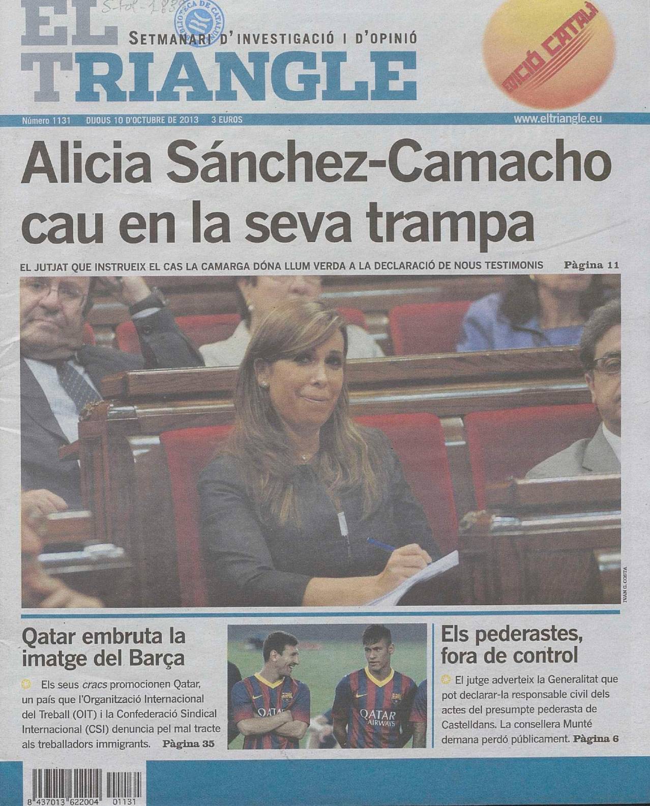 Alicia Sánchez-Camacho cau en la seva trampa