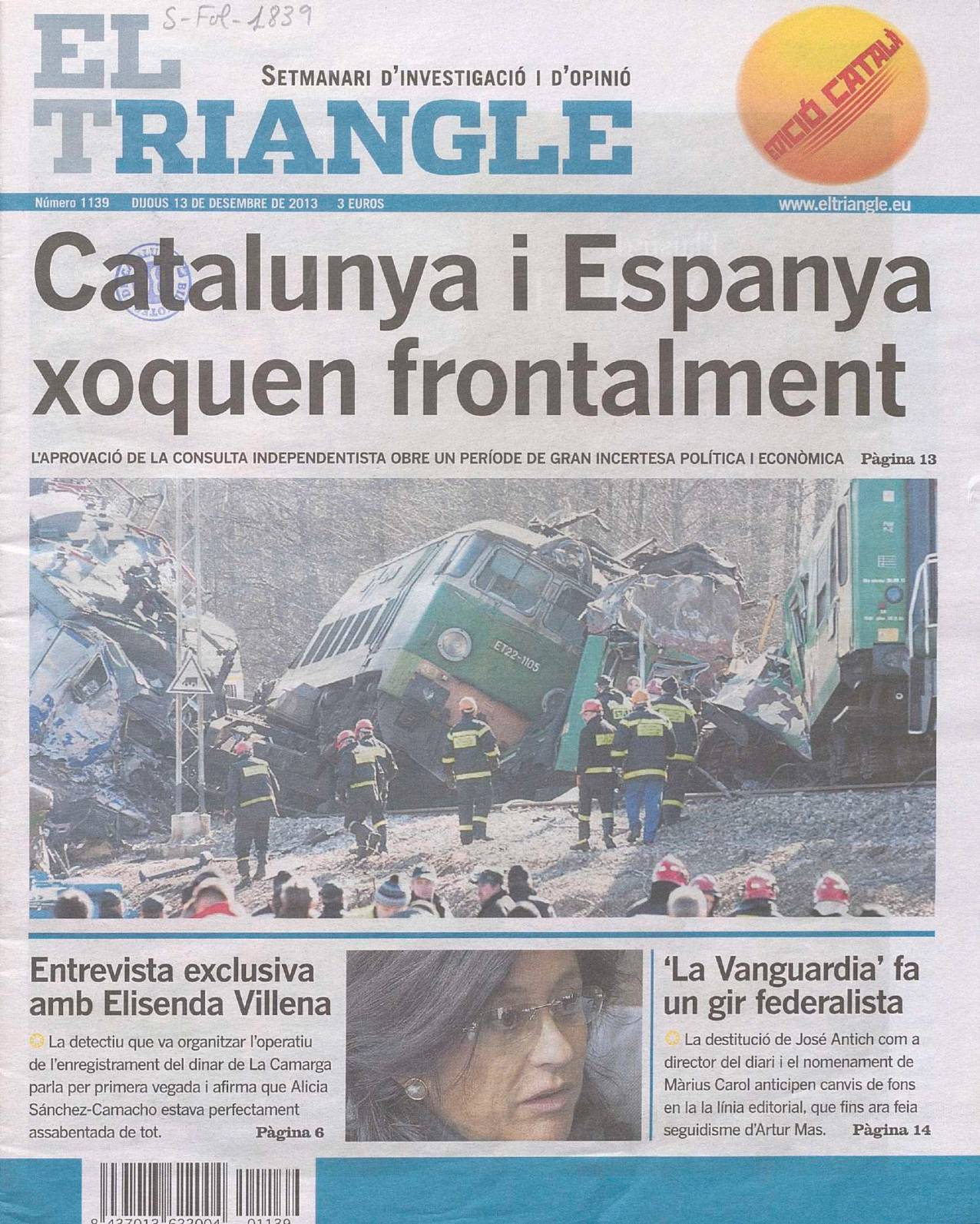 Catalunya i Espanya xoquen frontalment