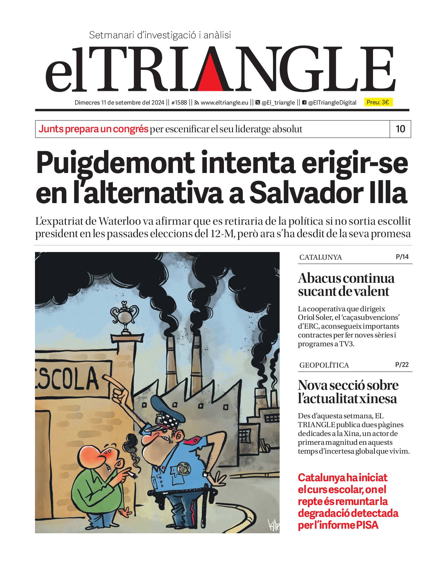 Puigdemont intenta erigir-se en l'alternativa a Salvador Illa