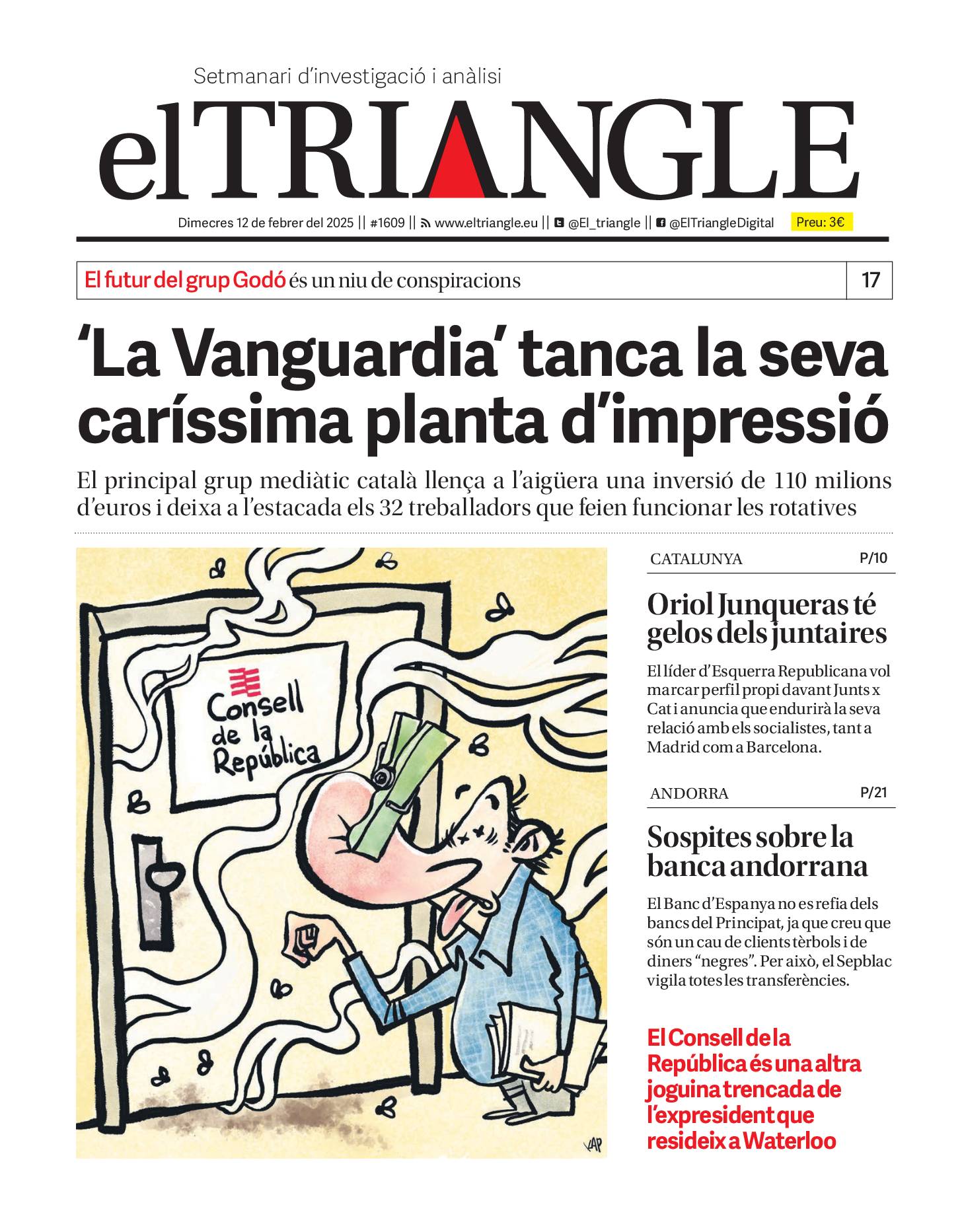 "La Vanguardia" tanca la seva caríssima planta d'impressió