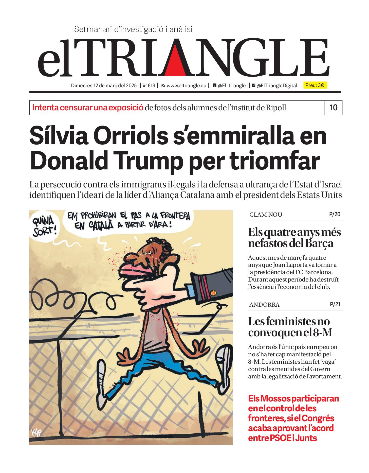 Sílvia Orriols s'emmiralla en Donald Trump per triomfar