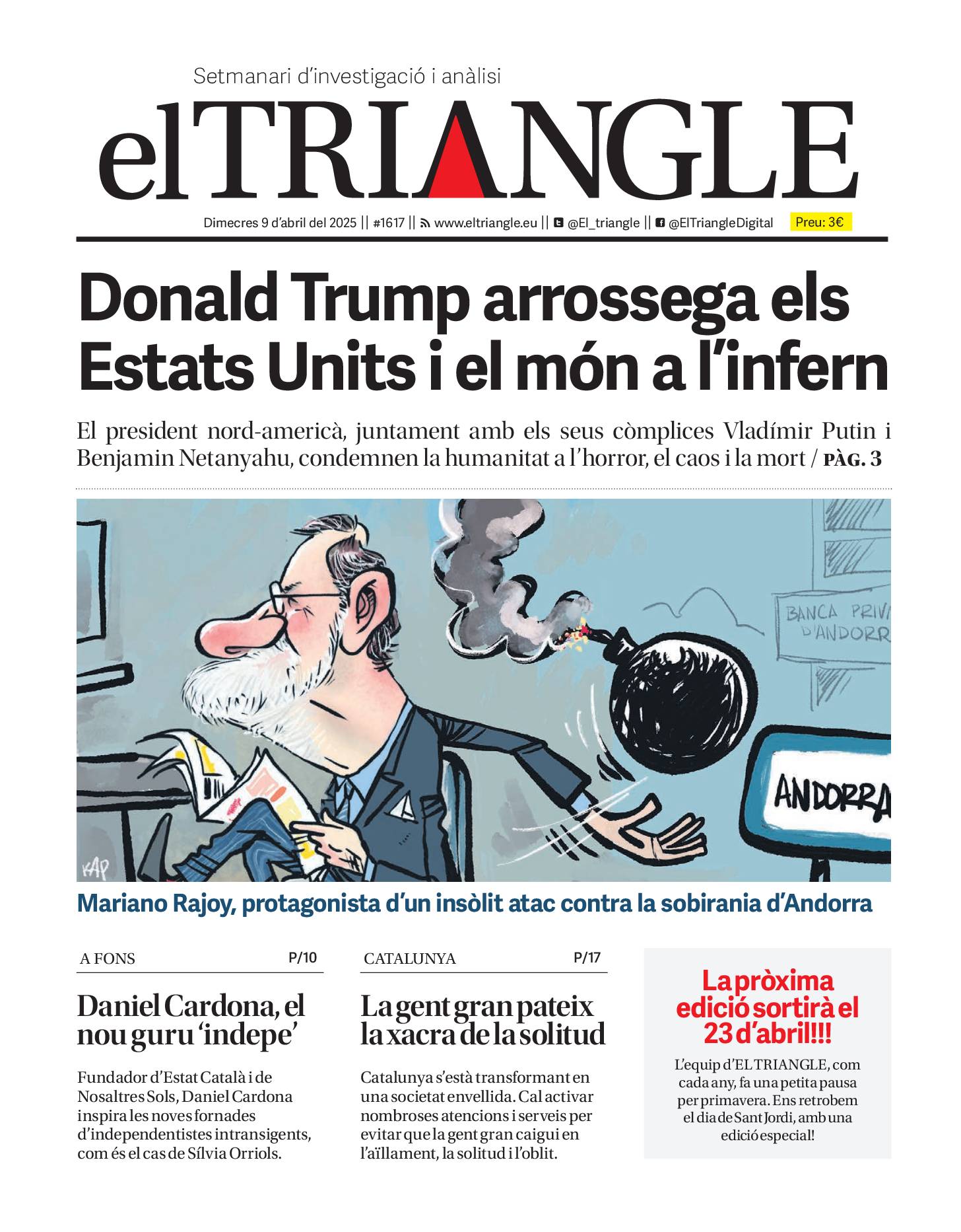 Donald Trump arrossega els Estats Units i el món a l'infern