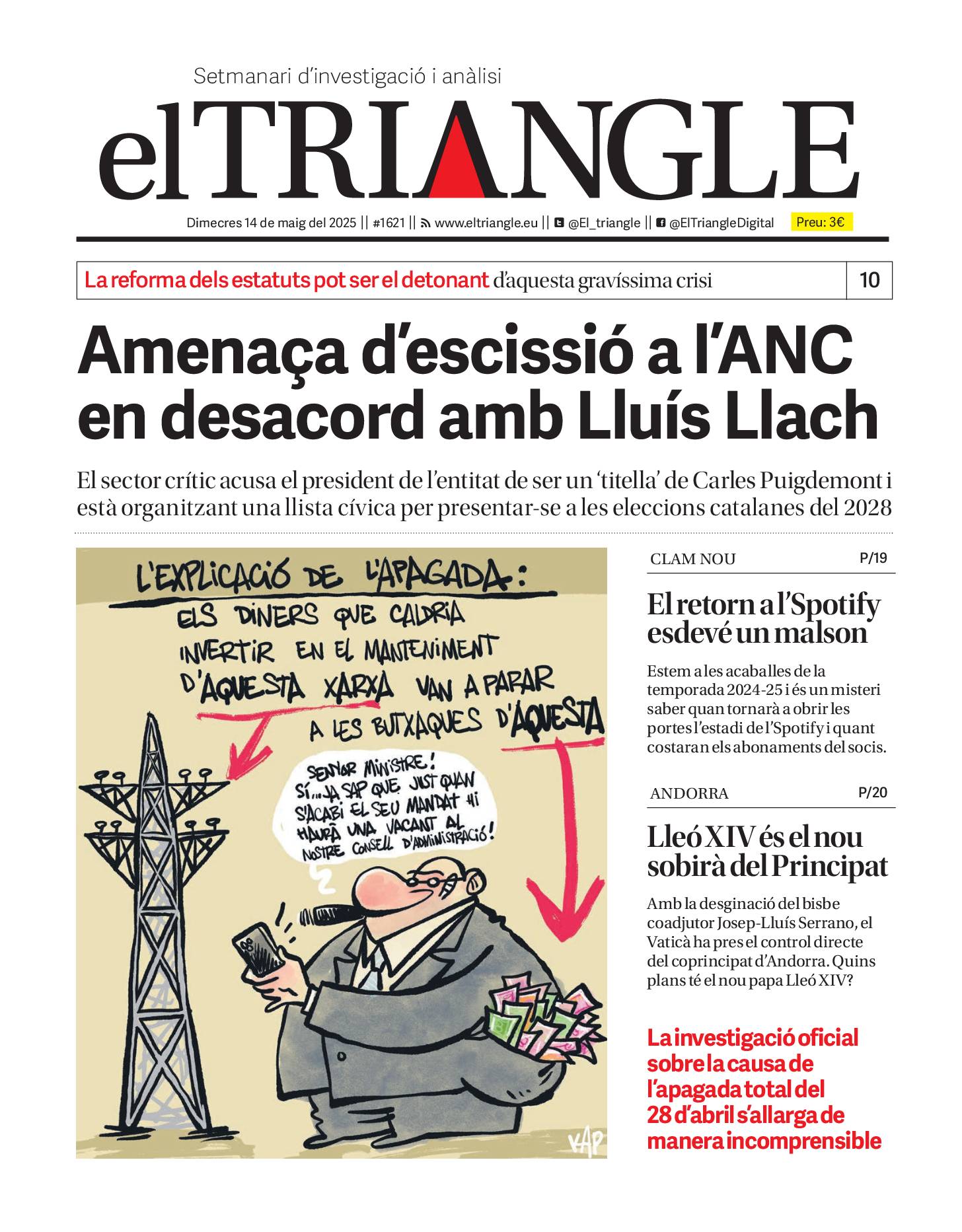 Amenaça d'escissió a l'ANC en desacord amb Lluís Llach