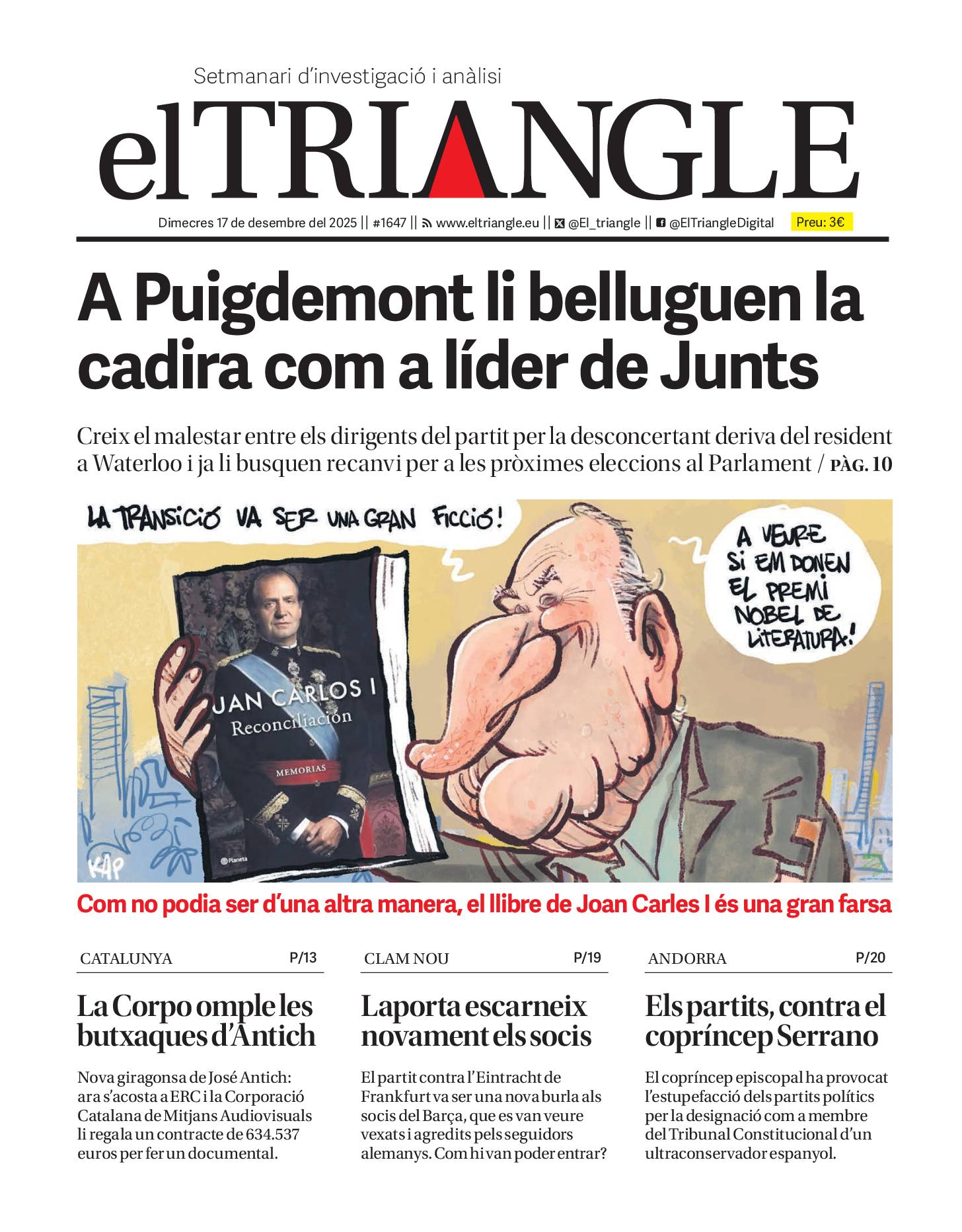 A Puigdemont li belluguen la cadira com a líder de Junts