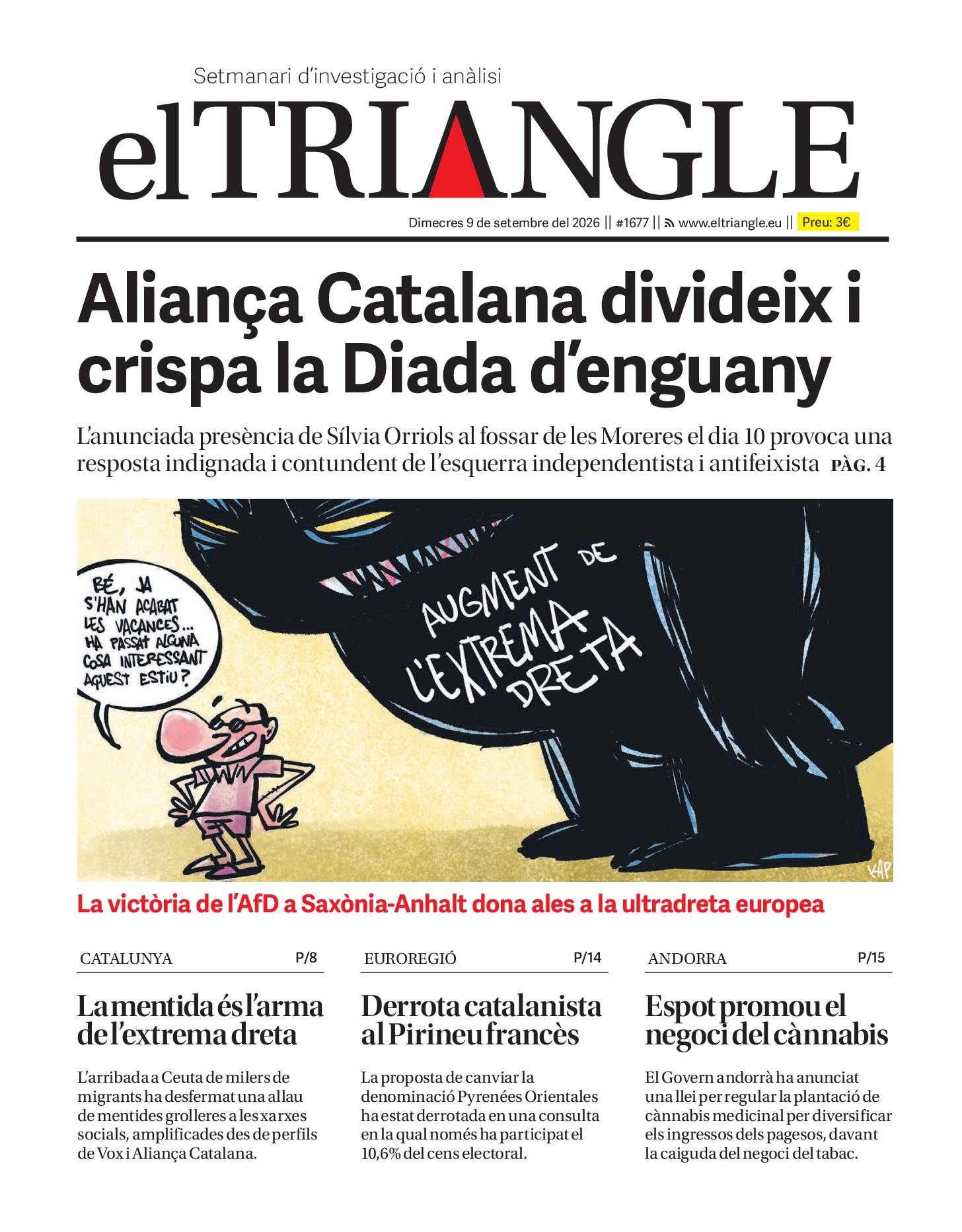 Aliança Catalana divideix i crispa la Diada d'enguany