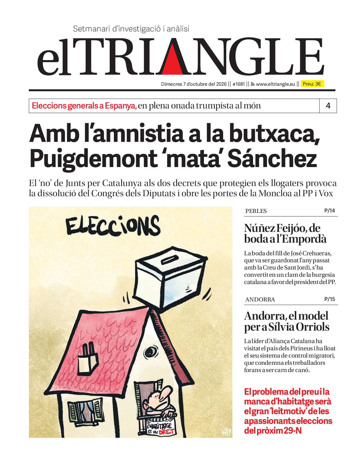 Amb l'amnistia a la butxaca, Puigdemont "mata" Sánchez