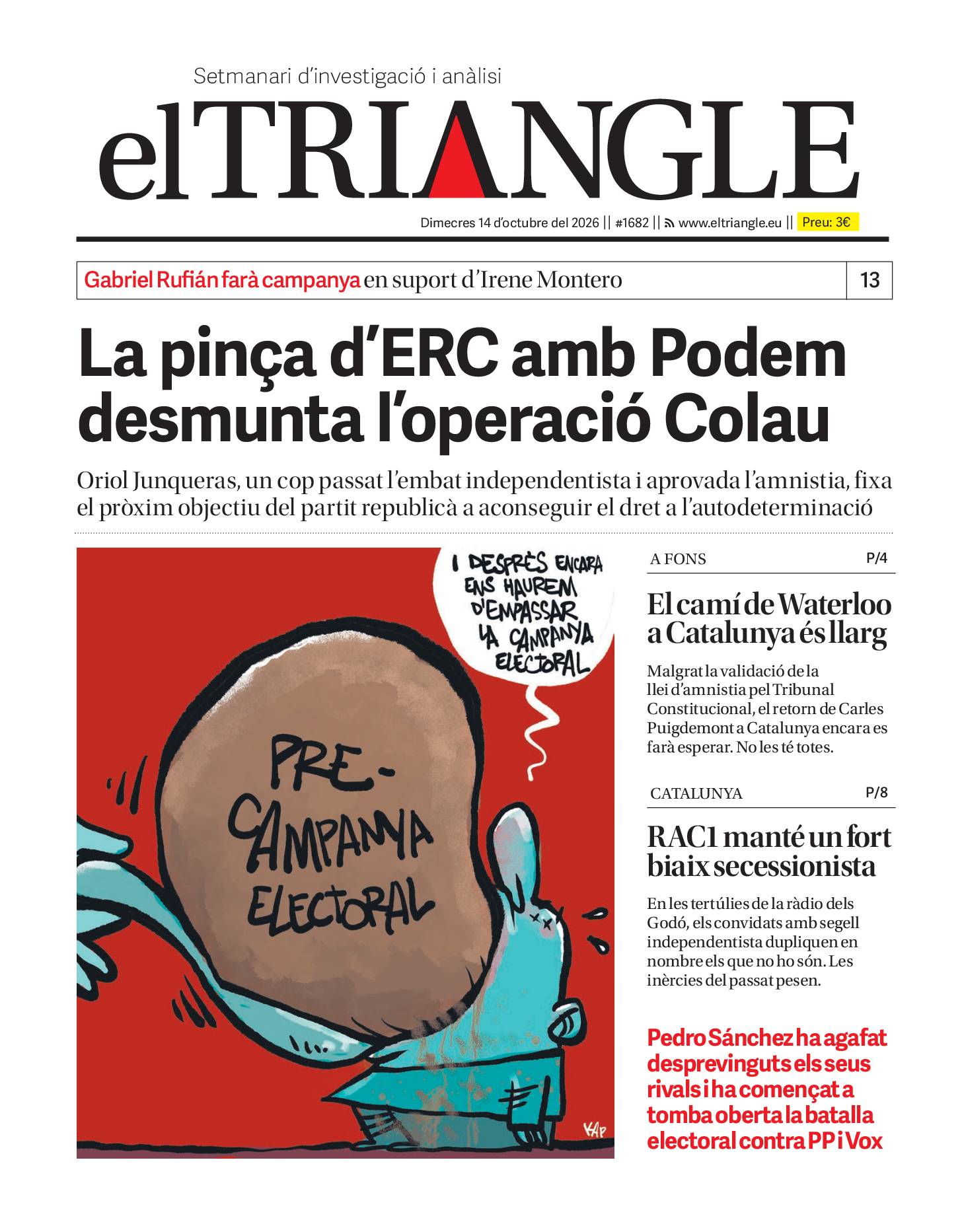La pinça d'ERC amb Podem desmunta l'operació Colau